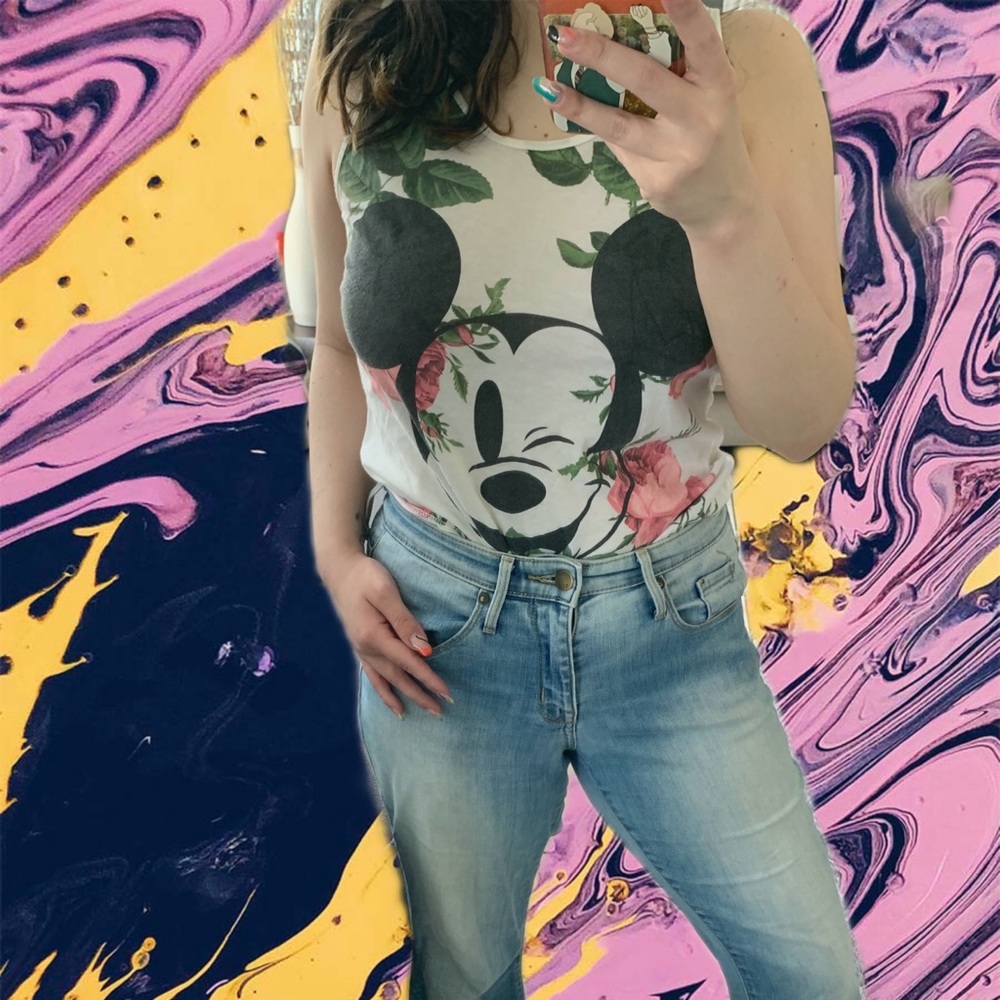 Disney Mickey Mouse juniors flower tank